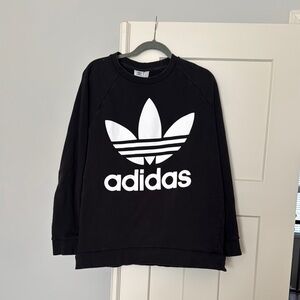 Adidas Black Sweatshirt with White Logo